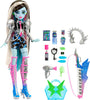 Monster High - Amped Up Frankie Stein Rockstar with Instrument & Performance-Themed Accessories Like Headphones