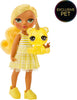 RAINBOW HIGH Littles - Daisy Madison - Small, Movable Fashion Doll - Yellow 14 cm Large Doll with Handbag and Magic Bear