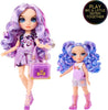 RAINBOW HIGH Littles - Amethyst Willow Purple 5.5" Posable Small Doll with Purse, Magical Pet Dog
