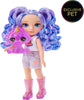 RAINBOW HIGH Littles - Amethyst Willow Purple 5.5" Posable Small Doll with Purse, Magical Pet Dog