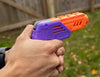 DART ZONE - MAx Solo PURPLE Pro Manual Half-Length Foam Dart Blaster