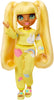 RAINBOW HIGH - Jr High PJ PARTY - SUNNY (Yellow) 9" posable doll with soft onesie, slippers, play accessories