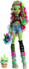 Monster High - G3 - Venus Mcflytrap Doll with Monster pet Cat Chewlian and Accessories like Backpack, Notebook Snacks and more