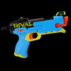 Nerf Rival -  Fate XXII-100 Blaster, Most Accurate Rival System, Adjustable Rear Sight, Breech Load, Includes 3 Rival Accu-Rounds