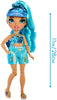 RAINBOW HIGH -  Pacific Coast HALI CAPRI (BLUE) Fashion Doll with interchangeable legs - on clearance