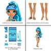 RAINBOW HIGH -  Pacific Coast HALI CAPRI (BLUE) Fashion Doll with interchangeable legs - on clearance