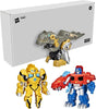 Rescue Bots - Transformers Playskool Primal Team - Up 3 - PACK with Optimus Prime, Bumblebee and Grimlock converting Dinosaurs