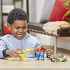 Rescue Bots - Transformers Playskool Primal Team - Up 3 - PACK with Optimus Prime, Bumblebee and Grimlock converting Dinosaurs