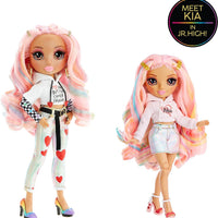 RAINBOW HIGH -  JUNIOR HIGH - Special Edition - Kia Hart - 9" Pink Posable Fashion Doll with Accessories