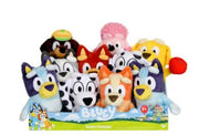 BLUEY -  SERIES 5 - Carton of 10 - 8 inch plushes (2 Bluey, 1 Bingo, 2 Chloe, Lucky, Snickers,Coco, Muffin, Rusty)