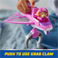 Paw Patrol  - Air Rescue Skye Action Figure & Hero Claw Jet Plane with Retractable Claw, Rescue Basket & Bunny - on clearance