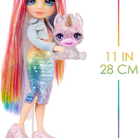 RAINBOW HIGH - Slime Kit & Pet - AMAYA  28cm Shimmer Doll with DIY Sparkle slime, magical pet and accessories