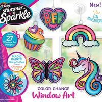 Cra-Z-Art Shimmer N Sparkle Colour Changing Window Art - on clearance
