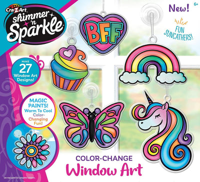 Cra-Z-Art Shimmer N Sparkle Colour Changing Window Art - on clearance