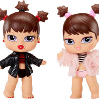 Bratz Dolls - BABYZ -  Twiins Dolls Phoebe and Roxxi - 2-Pack Collectible Fashion Dolls with Pets
