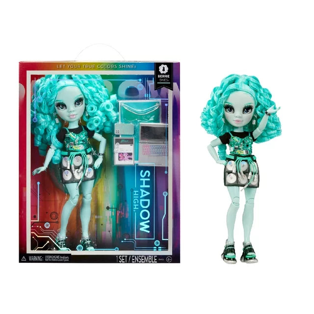 Rainbow High Shadow High - BERRIE - Blue Fashion Doll