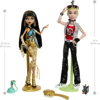 Monster High - Booriginal Creeproduction Cleo De Nile and Deuce Gorgon Collectible Dolls