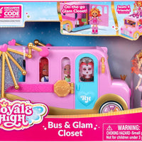 Royale High us & Glam Closet - (1) Exclusive Doll, On-The-Go Glam Closet, Moveable Wings, Working Wheels and Room for 4 Friends - Virtual Item Code Included - on clearance