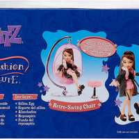 Bratz Dolls - Funky Fashion Furniture Retro-Swing Chair Playset & Display with Footrest, Swings Back & Forth
