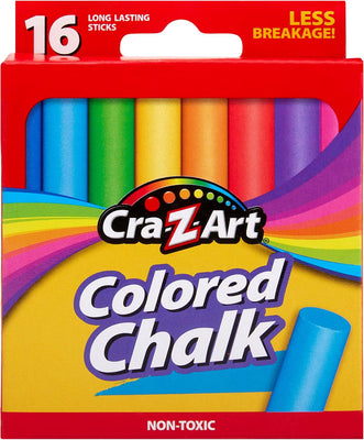 CraZart - Classic Coloured Chalk (16 pieces) - on clearance