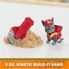 Rubble & Crew - Charger and Wheeler Action Figures Set, with 3 oz of Kinetic Build-It Sand and 2 Hand Held Building Toys