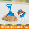 Rubble & Crew - Charger and Wheeler Action Figures Set, with 3 oz of Kinetic Build-It Sand and 2 Hand Held Building Toys