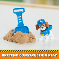 Rubble & Crew - Charger and Wheeler Action Figures Set, with 3 oz of Kinetic Build-It Sand and 2 Hand Held Building Toys