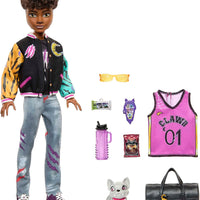 Monster High - Clawd Wolf Werewolf with Pet Gargoyle Bulldog & Themed Accessories, Includes Casketball Jersey & Bag