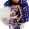 Monster High - Clawdeen Doll, Special Howliday Edition , Purple Hair and Floor-Length Gown with Furry Boa - on clearance