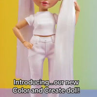 RAINBOW HIGH -  Color and Create Fashion doll - Green Eyes version colour