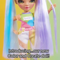 RAINBOW HIGH -  Color and Create Fashion doll - Green Eyes version colour