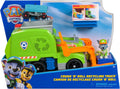 Paw Patrol  rush N’ Roll Garbage Truck with Rocky Action Figure & Transforming Compacted Trash Vehicle - on clearance