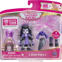 Royale High Core Deluxe Figure - 3” DARK FAIRY Fashion Doll - 1 Figure with 9 Fashion Accessories - Virtual Item Code Included - Series 2 - on clearance