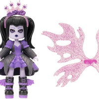 Royale High Core Deluxe Figure - 3” DARK FAIRY Fashion Doll - 1 Figure with 9 Fashion Accessories - Virtual Item Code Included - Series 2 - on clearance