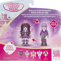 Royale High Core Deluxe Figure - 3” DARK FAIRY Fashion Doll - 1 Figure with 9 Fashion Accessories - Virtual Item Code Included - Series 2 - on clearance