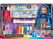 RAINBOW HIGH - Dream & Design Fashion Studio Playset. Fashion Designer Playset with Exclusive Blue Skyler Doll