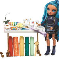 RAINBOW HIGH - Dream & Design Fashion Studio Playset. Fashion Designer Playset with Exclusive Blue Skyler Doll