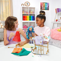 RAINBOW HIGH - Dream & Design Fashion Studio Playset. Fashion Designer Playset with Exclusive Blue Skyler Doll