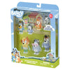 BLUEY Extended Family Heeler 8 Pack Figures 6-7.5cm each - on clearance