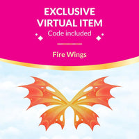 Royale High Core Deluxe Figure - 3” FIRE FAIRY Fashion Doll - 1 Figure with 9 Fashion Accessories - Virtual Item Code Included - Series 1 - on clearance