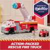 PAW Patrol Fire Rescue: Rapid Reload Fire Truck with Marshall Figure, Quick-Fire Launcher, Lights and Sounds - on clearance