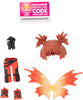 Royale High Core Deluxe Figure - 3” FIRE FAIRY Fashion Doll - 1 Figure with 9 Fashion Accessories - Virtual Item Code Included - Series 1 - on clearance