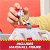 PAW Patrol Fire Rescue: Rapid Reload Fire Truck with Marshall Figure, Quick-Fire Launcher, Lights and Sounds - on clearance