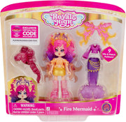 Royale High 3” Fire Mermaid Fashion Doll - 1 Figure with 9 Fashion Accessories - Virtual Item Code Included - on clearance