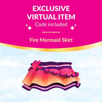 Royale High 3” Fire Mermaid Fashion Doll - 1 Figure with 9 Fashion Accessories - Virtual Item Code Included - on clearance