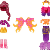 Royale High 3” Fire Mermaid Fashion Doll - 1 Figure with 9 Fashion Accessories - Virtual Item Code Included - on clearance
