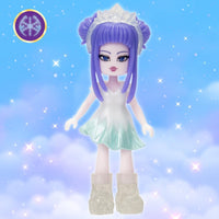 Royale High Core Deluxe Figure - 3” ICE FAIRY Fashion Doll - 1 Figure with 9 Fashion Accessories - Virtual Item Code Included - Series 2 - on clearance