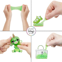 RAINBOW HIGH - Slime Kit & Pet - JADE (Green) 2cm Shimmer Doll with DIY Sparkle slime, magical pet and accessories