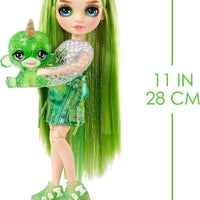 RAINBOW HIGH - Slime Kit & Pet - JADE (Green) 2cm Shimmer Doll with DIY Sparkle slime, magical pet and accessories