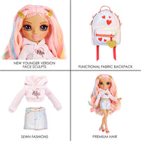 RAINBOW HIGH -  JUNIOR HIGH - Special Edition - Kia Hart - 9" Pink Posable Fashion Doll with Accessories